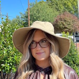 Jenni Kayne Khaki Cotton Sun Hat